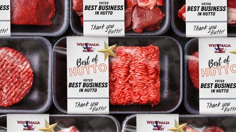 sausages available at westphalia market in hutto, tx