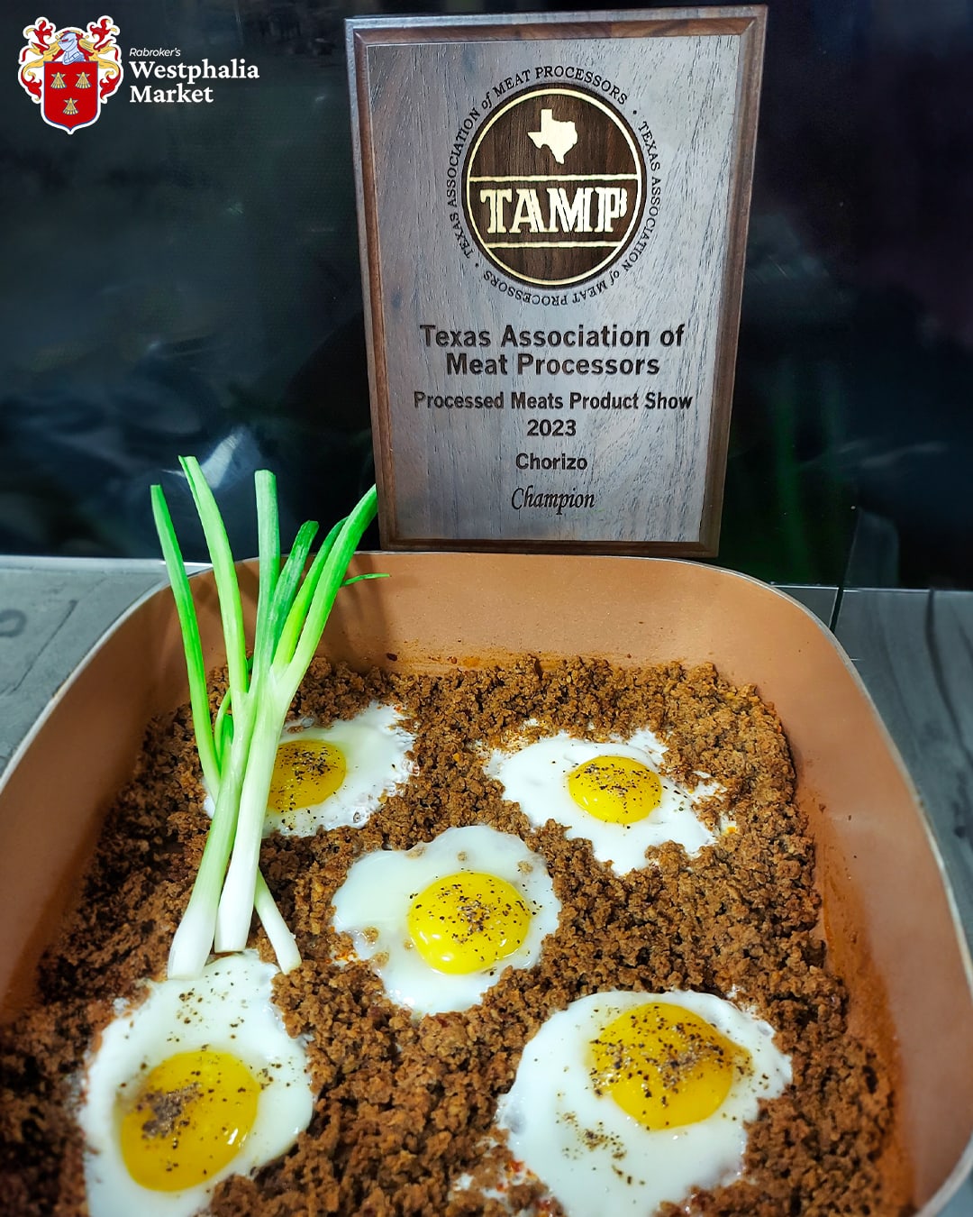 CHAMPION Award winning Chorizo at Texas Association of Meat Processors 2023 convention