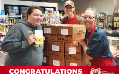 Congratulations to Kristina, the winner of our $100 Westphalia Market Gift Card Giveaway!